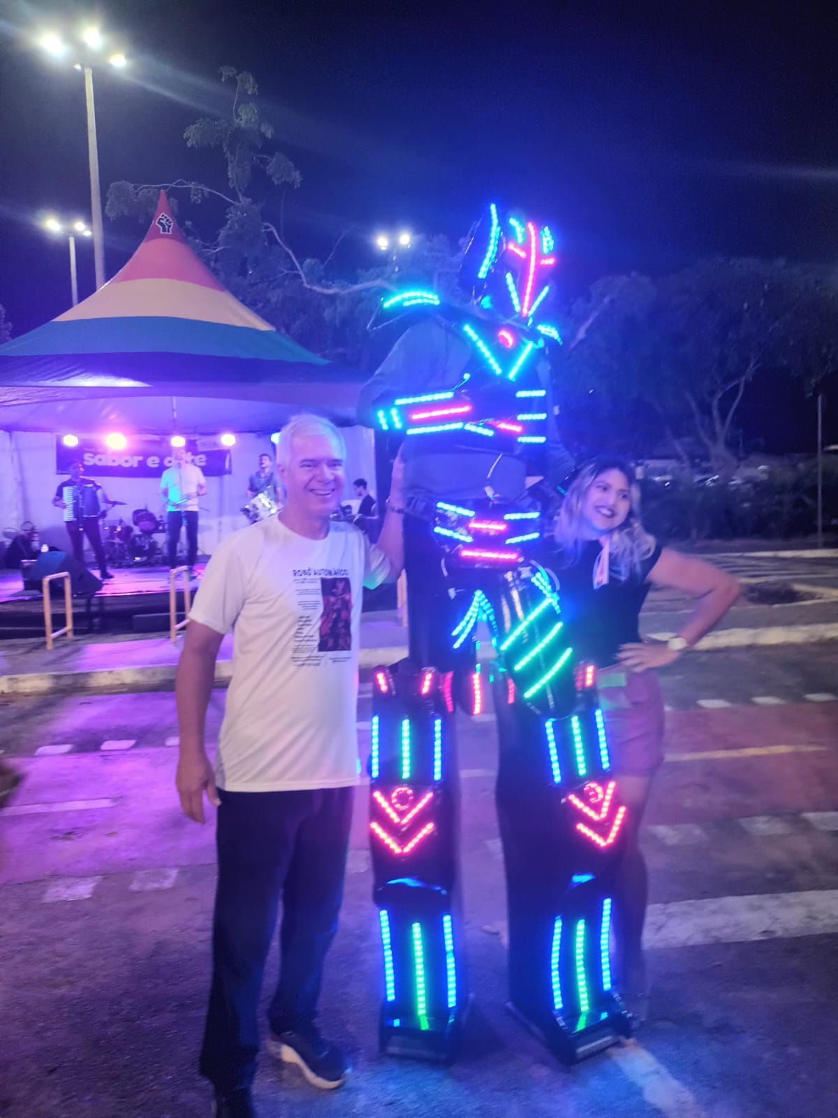 Robô de Led para eventos